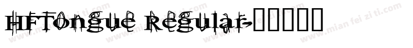 HFTongue Regular字体转换